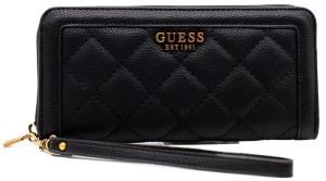 ΠΟΡΤΟΦΟΛΙ GUESS ABEY SLG LARGE SWQB8558460 ΜΑΥΡΟ ΠΟΡΤΟΦΟΛΙ GUESS ABEY SLG LARGE SWQB8558460 ΜΑΥΡΟ