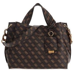 GUESS ΤΣΑΝΤΑ ΧΕΙΡΟΣ GUESS ZED GIRLFRIEND CARRYALL HWSZ8683230 ΚΑΦΕ