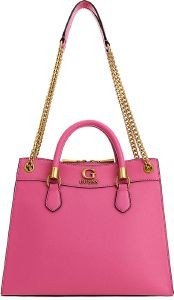 GUESS ΤΣΑΝΤΑ ΧΕΙΡΟΣ GUESS NELL GIRLFRIEND SATCHEL HWVB8678070 ΦΟΥΞΙΑ