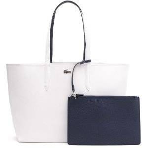 ΤΣΑΝΤΑ ΩΜΟΥ LACOSTE ANNA REVERSIBLE BICOLOUR TOTE NF2142AA L44 ΛΕΥΚΟ/ΜΠΛΕ ΤΣΑΝΤΑ ΩΜΟΥ LACOSTE ANNA REVERSIBLE BICOLOUR TOTE NF2142AA L44 ΛΕΥΚΟ/ΜΠΛΕ