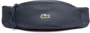 LACOSTE ΤΣΑΝΤΑ ΜΕΣΗΣ LACOSTE COATED CANVAS NH3317LV B88 ΣΚΟΥΡΟ ΜΠΛΕ