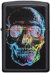 H  ZIPPO COLORFUL SKULL