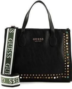 GUESS ΤΣΑΝΤΑ ΧΕΙΡΟΣ GUESS RADAR 2 COMPARTMENT TOTE HWVB8779220 ΜΑΥΡΟ