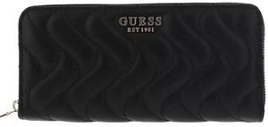 GUESS ΠΟΡΤΟΦΟΛΙ GUESS ECO MAI SLG LARGE ZIP SWEQG896946 ΜΑΥΡΟ