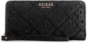 GUESS ΠΟΡΤΟΦΟΛΙ GUESS CADDIE SLG LARGE ZIP SWGG8783460 ΜΑΥΡΟ