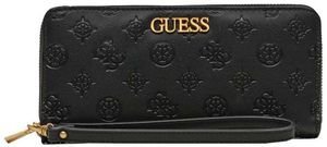 GUESS ΠΟΡΤΟΦΟΛΙ GUESS GEVA SLG LARGE ZIP SWPD8959460 ΜΑΥΡΟ