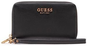 GUESS ΠΟΡΤΟΦΟΛΙ GUESS LAUREL SLG MEDIUM ZIP SWVB8500640 ΜΑΥΡΟ