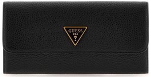 GUESS ΠΟΡΤΟΦΟΛΙ GUESS BECCI SLG CONTINENTAL W/POUCH SWVB8782500 ΜΑΥΡΟ