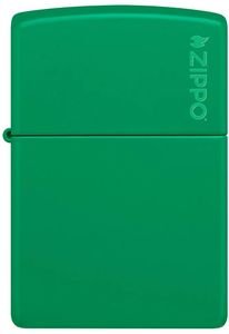   ZIPPO LOGO 48629ZL GRASS GREEN MATTE 