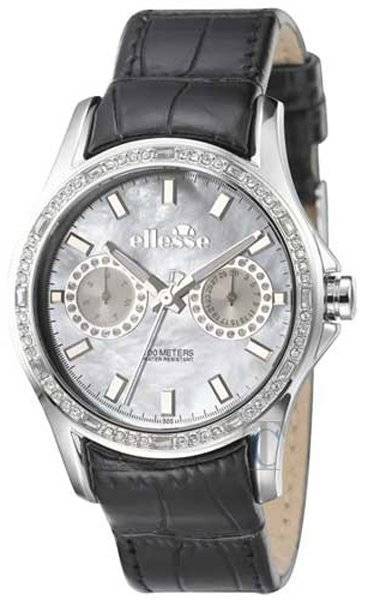 ELLESSE ELLESSE SPORTIVO MULTI FUNCTION BLACK LEATHER STRAP