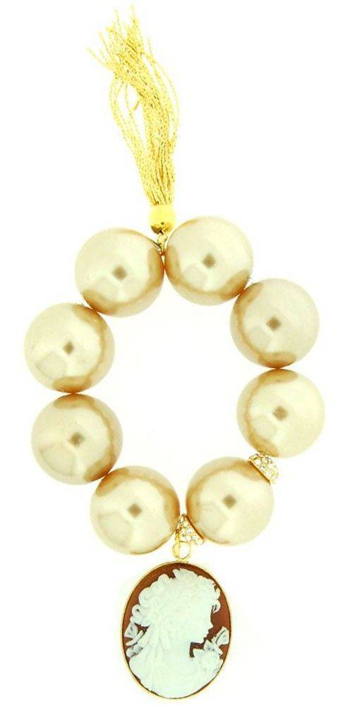 ΒΡΑΧΙΟΛΙ MILIONI CAMEO ΜΕ ΠΕΡΛΕΣ - VINTAGE ΠΑΝΤΑΤΙΦ