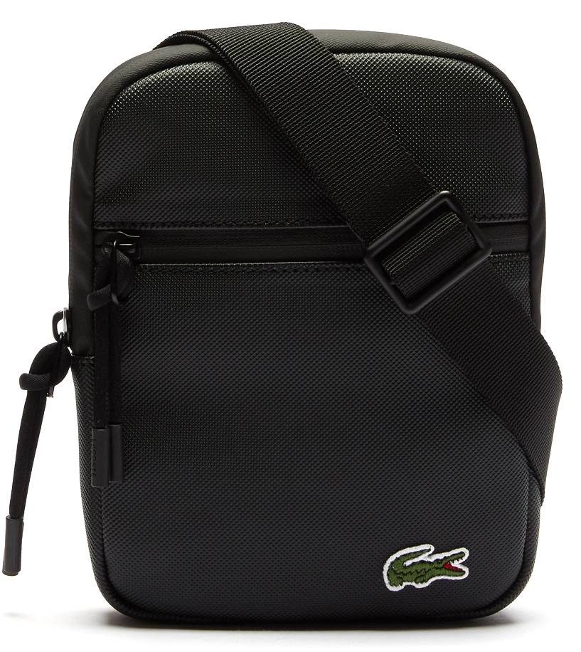 LACOSTE ΤΣΑΝΤΑ ΩΜΟΥ LACOSTE COATED CANVAS NH3307LV ΜΑΥΡΟ