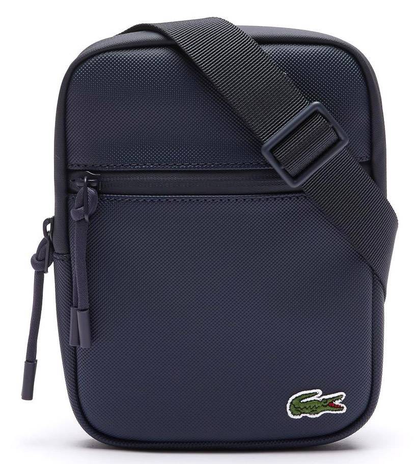 LACOSTE ΤΣΑΝΤΑ ΩΜΟΥ LACOSTE COATED CANVAS NH3307LV B88 ΣΚΟΥΡΟ ΜΠΛΕ