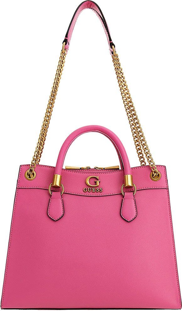 GUESS ΤΣΑΝΤΑ ΧΕΙΡΟΣ GUESS NELL GIRLFRIEND SATCHEL HWVB8678070 ΦΟΥΞΙΑ