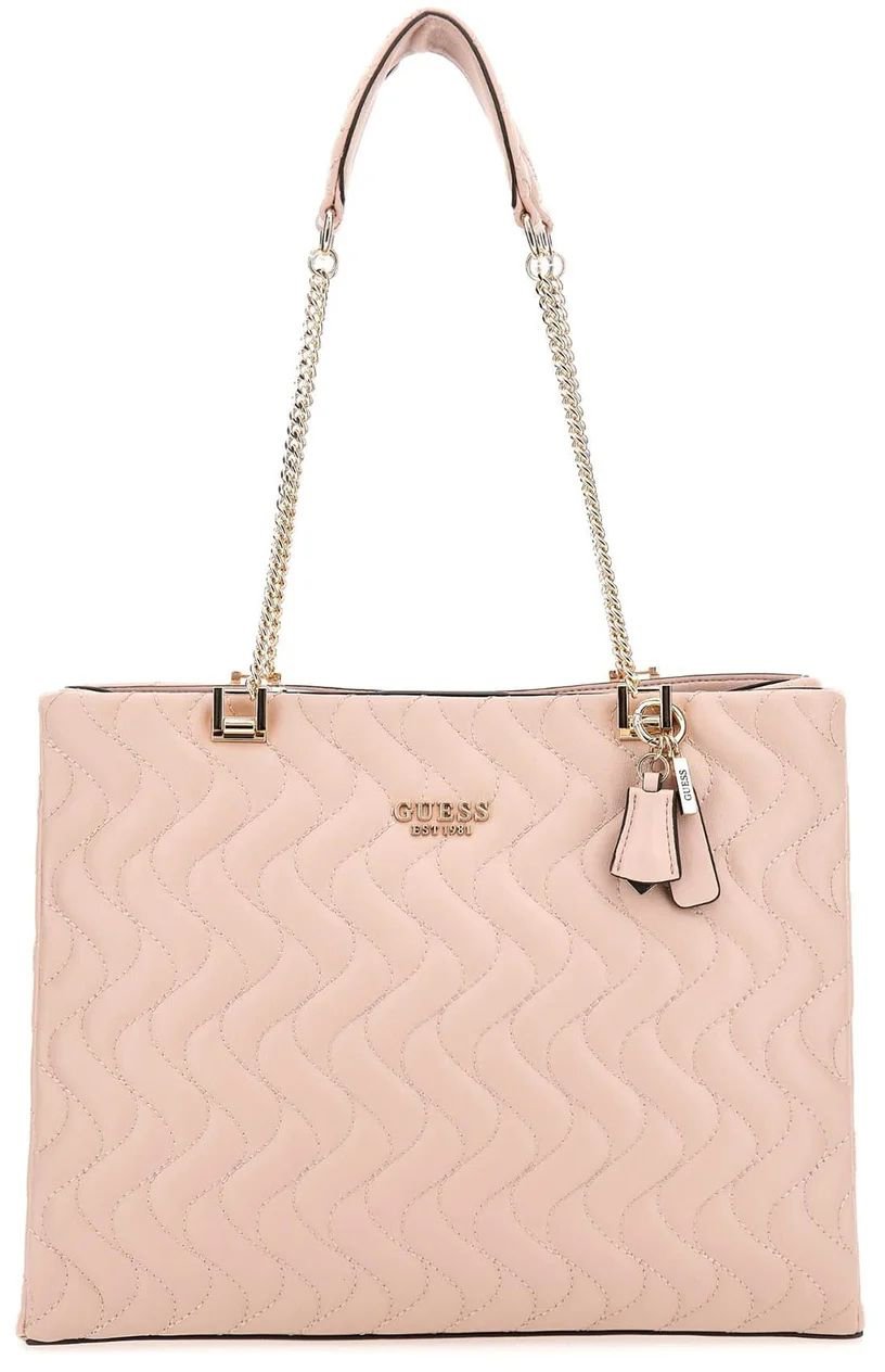 GUESS ΤΣΑΝΤΑ ΩΜΟΥ GUESS ECO MAI GIRLFRIEND TOTE HWEQG896923 ΑΝΟΙΧΤΟ ΡΟΖ