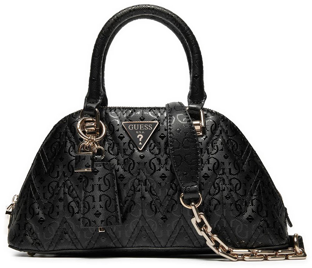 GUESS ΤΣΑΝΤΑ ΧΕΙΡΟΣ GUESS ADELARD DOME HWGG9502050 ΜΑΥΡΟ