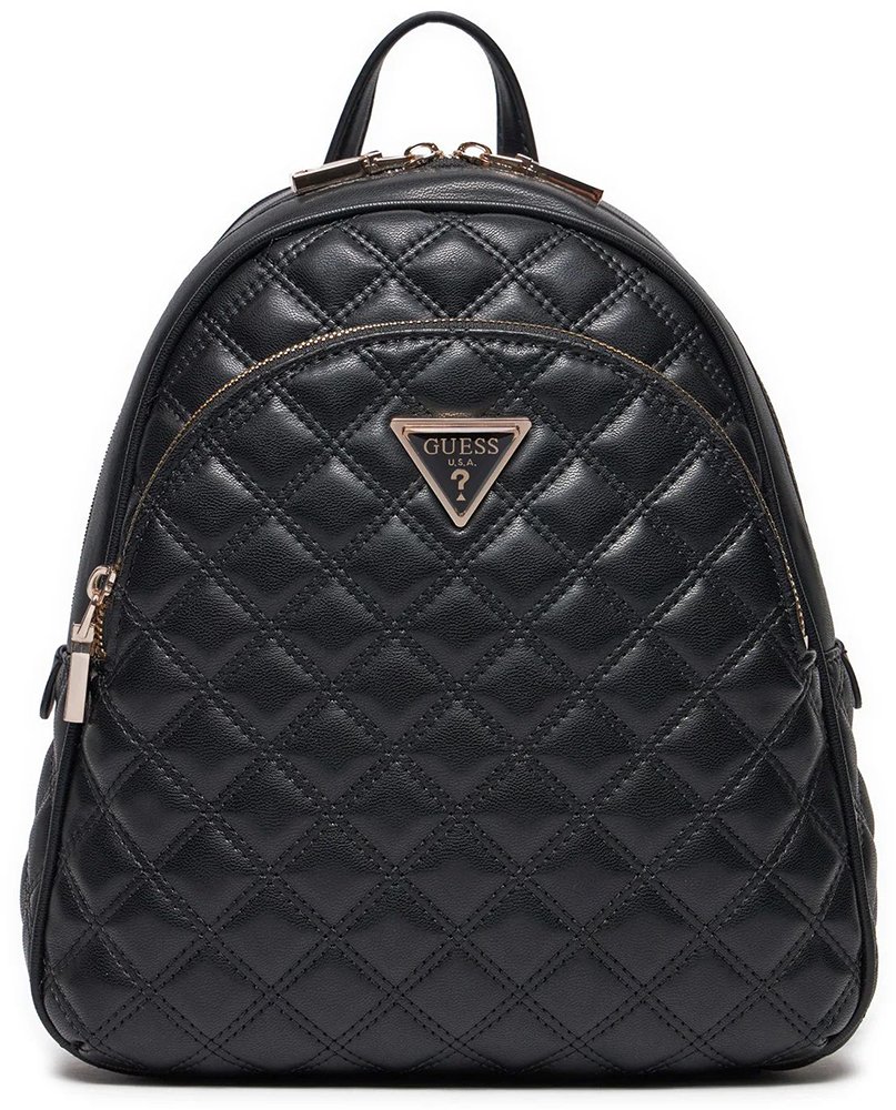 GUESS ΤΣΑΝΤΑ ΠΛΑΤΗΣ GUESS GIULLY DOME HWQG8748320 ΜΑΥΡΟ