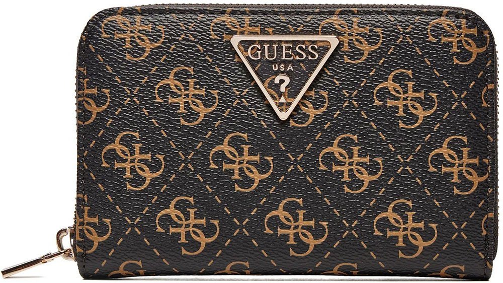 GUESS ΠΟΡΤΟΦΟΛΙ GUESS LAUREL SLG MEDIUM ZIP AROUND SWQE8500140 ΚΑΦΕ
