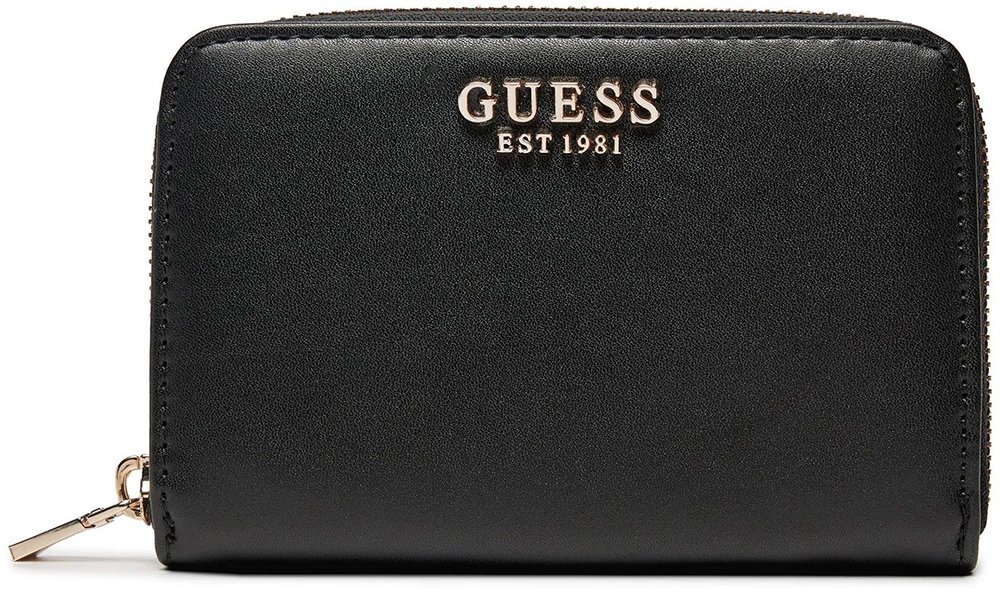 GUESS ΠΟΡΤΟΦΟΛΙ GUESS LAUREL SLG MEDIUM ZIP AROUND SWVC8500140 ΜΑΥΡΟ