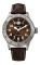   NAUTICA BROWN DIAL LEATHER STRA...