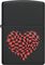 �����H��� �E������ ZIPPO 48719 HEART DESIGN