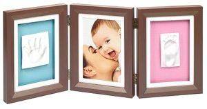   BABY ART DOUBLE PRINT FRAME BROWN