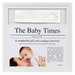   BABY ART NEWSPRINT FRAME WHITE & BLACK