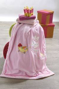 ΚΟΥΒΕΡΤΑ ΚΕΝΤΙΑ PINK RABBIT VELOUR FEELING ΚΟΥΒΕΡΤΑ ΚΕΝΤΙΑ PINK RABBIT VELOUR FEELING