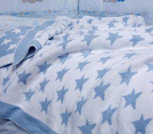 ΚΟΥΒΕΡΤΑ NEF NEF STAR KIDS ΓΑΛΑΖΙΟ 100X150 ΚΟΥΒΕΡΤΑ NEF NEF STAR KIDS ΓΑΛΑΖΙΟ 100X150