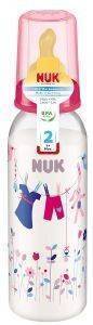 ΜΠΙΜΠΕΡΟ NUK CLASSIC PP MΕ ΘΗΛΗ LATEX M2 240ML ΡΟΖ ΜΠΙΜΠΕΡΟ NUK CLASSIC PP MΕ ΘΗΛΗ LATEX M2 240ML ΡΟΖ