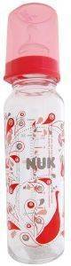 ΜΠΙΜΠΕΡO NUK CLASSIC ΓΥAΛΙΝΟ ΜΕ ΘΗΛH SILIC M1 230ML ΡΟΖ ΜΠΙΜΠΕΡO NUK CLASSIC ΓΥAΛΙΝΟ ΜΕ ΘΗΛH SILIC M1 230ML ΡΟΖ