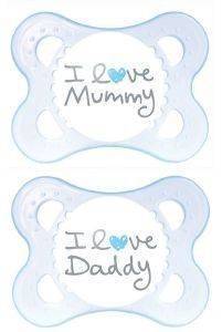 ΠΙΠΙΛΑ ΜΑΜ I LOVE MUMMY/DADDY ΚΑΟΥΤΣΟΥΚ ΜΠΛΕ 2TMX. 0M+ ΠΙΠΙΛΑ ΜΑΜ I LOVE MUMMY/DADDY ΚΑΟΥΤΣΟΥΚ ΜΠΛΕ 2TMX. 0M+