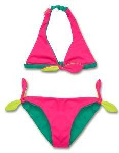 ΠΑΙΔΙΚΟ BIKINI SET SUNUVA REVERSIBLE HEART ΦΟΥΞΙΑ/ΠΟΛΥΧΡΩΜΟ