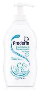 ΣΑΜΠΟΥΑΝ - ΑΦΡΟΛΟΥΤΡΟ PRODERM 0-12 ΜΗΝΩΝ 400ML ΣΑΜΠΟΥΑΝ - ΑΦΡΟΛΟΥΤΡΟ PRODERM 0-12 ΜΗΝΩΝ 400ML