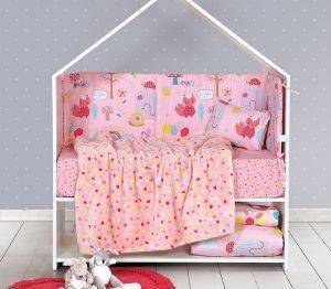 ΒΡΕΦΙΚΗ ΚΟΥΒΕΡΤΑ NEF NEF MY GARDEN PINK 75X110 ΒΡΕΦΙΚΗ ΚΟΥΒΕΡΤΑ NEF NEF MY GARDEN PINK 75X110