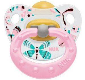 ΠΙΠΙΛΑ ΚΑΟΥΤΣΟΥΚ NUK HAPPY KIDS 0ΜΗΝΩΝ+ ΡΟΖ