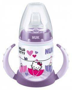 ΜΠΙΜΠΕΡΟ ΕΚΠΑΙΔΕΥΣΗΣ NUK FIRST CHOICE HELLO KITTY 150ML ΜΩΒ ΜΠΙΜΠΕΡΟ ΕΚΠΑΙΔΕΥΣΗΣ NUK FIRST CHOICE HELLO KITTY 150ML ΜΩΒ