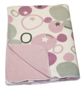  FLEECE DOOMOO BABY DREAM STONES PINK 100X150CM