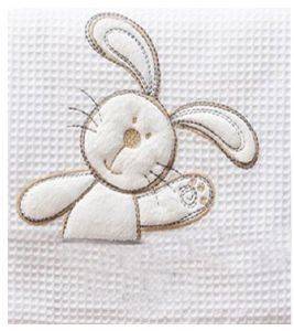 ΚΟΥΒΕΡΤΑ ΠΙΚΕ PIERRE CARDIN BABY BUNNY GREY 100Χ140CM ΚΟΥΒΕΡΤΑ ΠΙΚΕ PIERRE CARDIN BABY BUNNY GREY 100Χ140CM