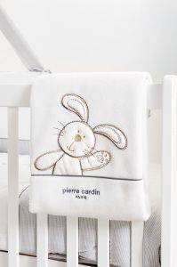 ΚΟΥΒΕΡΤΑ FLEECE PIERRE CARDIN BABY BUNNY GREY 100Χ160CM ΚΟΥΒΕΡΤΑ FLEECE PIERRE CARDIN BABY BUNNY GREY 100Χ160CM