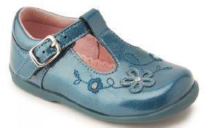  T-BAR START RITE SUNFLOWER TEAL PATENT (EU:21)