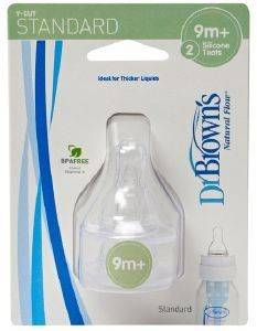 DR BROWNS ΘΗΛH ΣΙΛΙΚΟΝΗΣ DR.BROWN&#039;S ΓΙΑ ΣΤΕΝΟ ΛΑΙΜΟ 9ΜΗΝΩΝ+ 2ΤΕΜ.