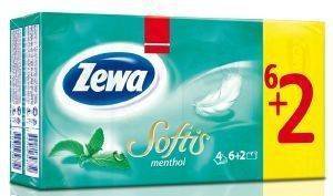   ZEWA SOFTIS MENTHOL (6+2)