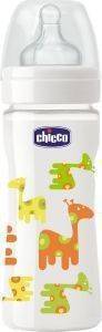   CHICCO NATURE GLASS GIRAFFE    240ML