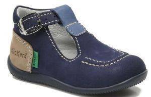  KICKERS BONBEK 218126 MARINE BLEU BEIGE 