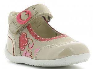 ������� KICKERS BIKIFIRST 474580 BEIGE CLAIR ROUGE ���� (EU:25)