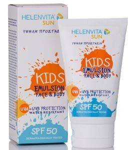 ��������� ����� �������� - ������� HELENVITA SUN KIDS EMULSION SPF 50 FACE & BODY (150 ML)