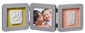   BABY ART DOUBLE PRINT FRAME GREY