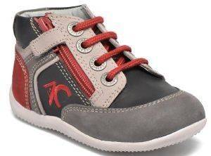 KICKERS ΠΑΠΟΥΤΣΙ ΜΠΟΤΑΚΙ KICKERS BARNEY ΓΚΡΙ/ΚΟΚΚΙΝΟ (EU:20)