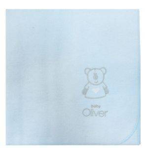 ΠΑΝΑ ΑΓΚΑΛΙΑΣ ΦΑΝΕΛΕΝΙΑ BABY OLIVER ΑΡΚΟΥΔΙ ΣΙΕΛ 80X80CM ΠΑΝΑ ΑΓΚΑΛΙΑΣ ΦΑΝΕΛΕΝΙΑ BABY OLIVER ΑΡΚΟΥΔΙ ΣΙΕΛ 80X80CM